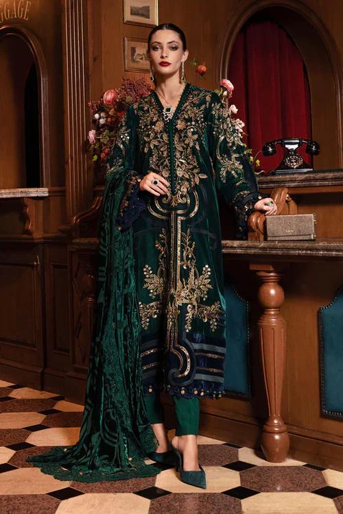 A12 -Velvet Green Dress