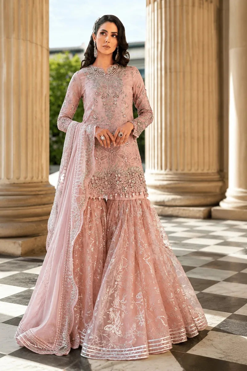 Nude pink gharara dress
