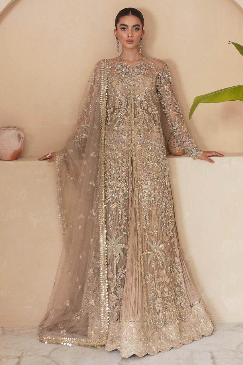 Beige/Skin Partywear Dress