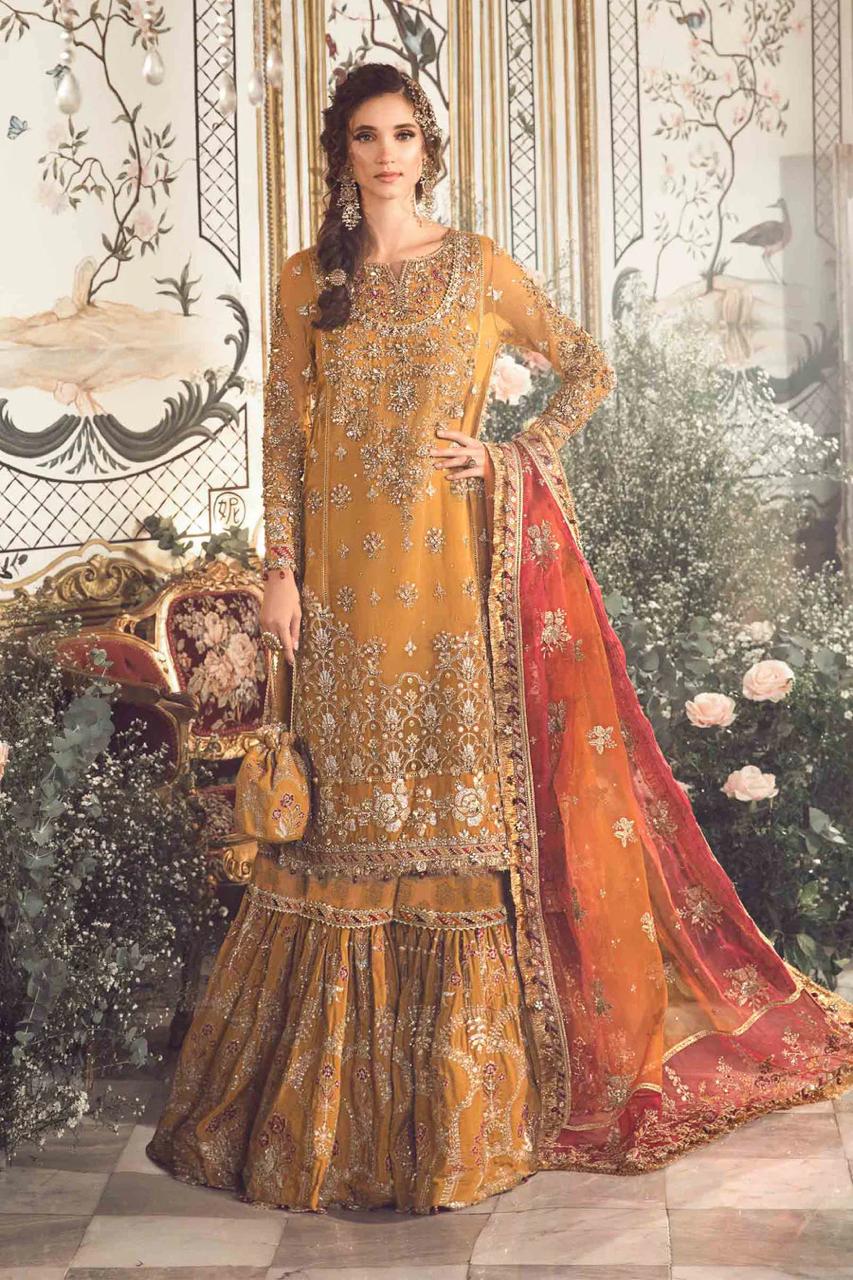 Mehndi Gharara Dress