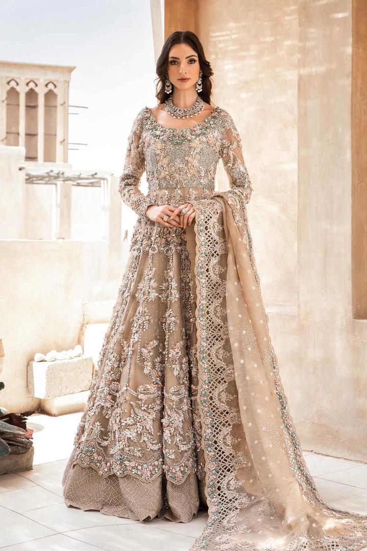 Beige Partywear Dress