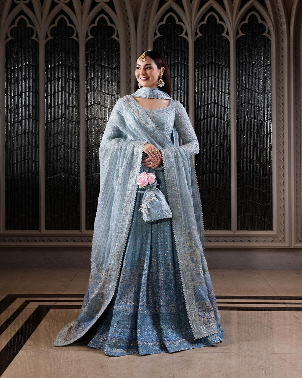 Blue Maxi Heavy wear Dress