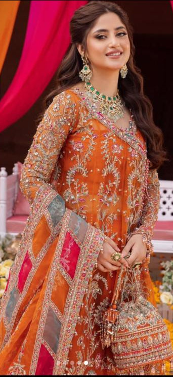 Mehndi Maxi Anrakha Dress