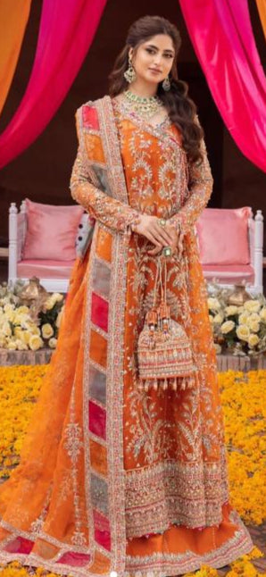 Mehndi Maxi Anrakha Dress