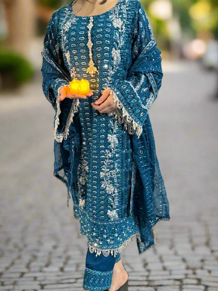 Royal Blue Eid Suit