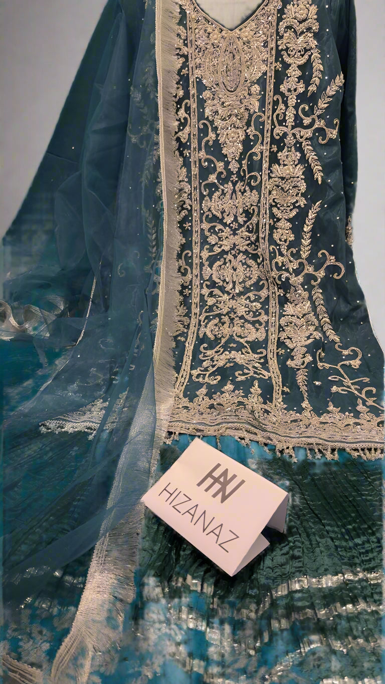 Sea Blue Eid Suit