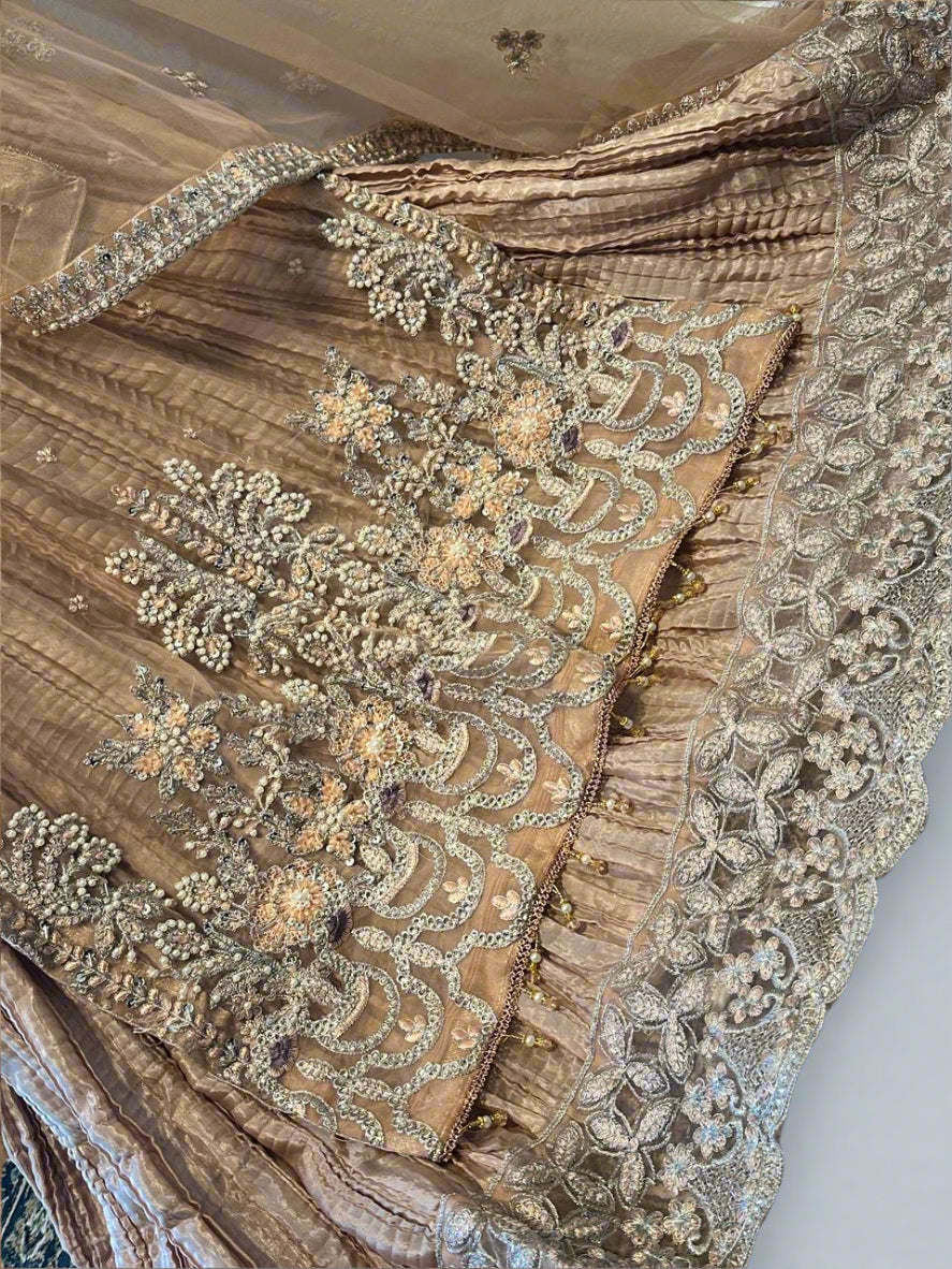 Beige/Skin Partywear Dress