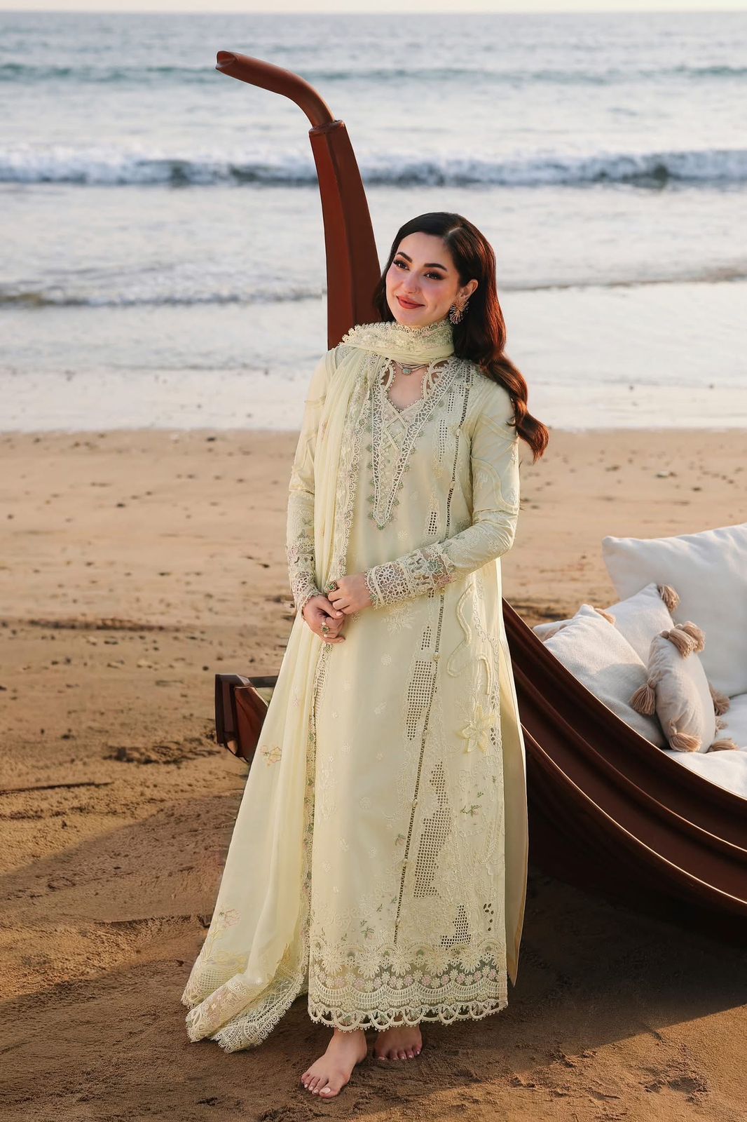 Sun-Kissed Primrose Long Kameez (Inspired by Qalamkar)