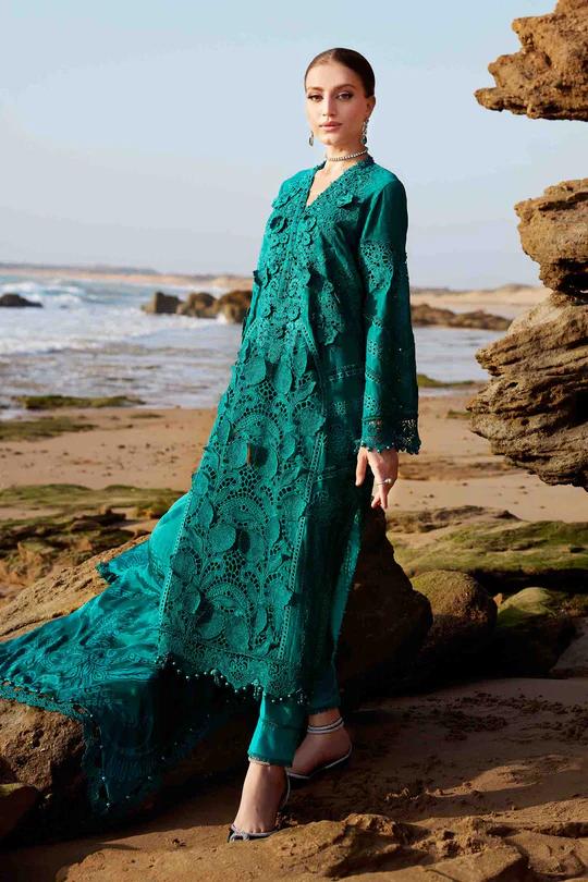 A11 - Pure Chiffon Sea Green Dress