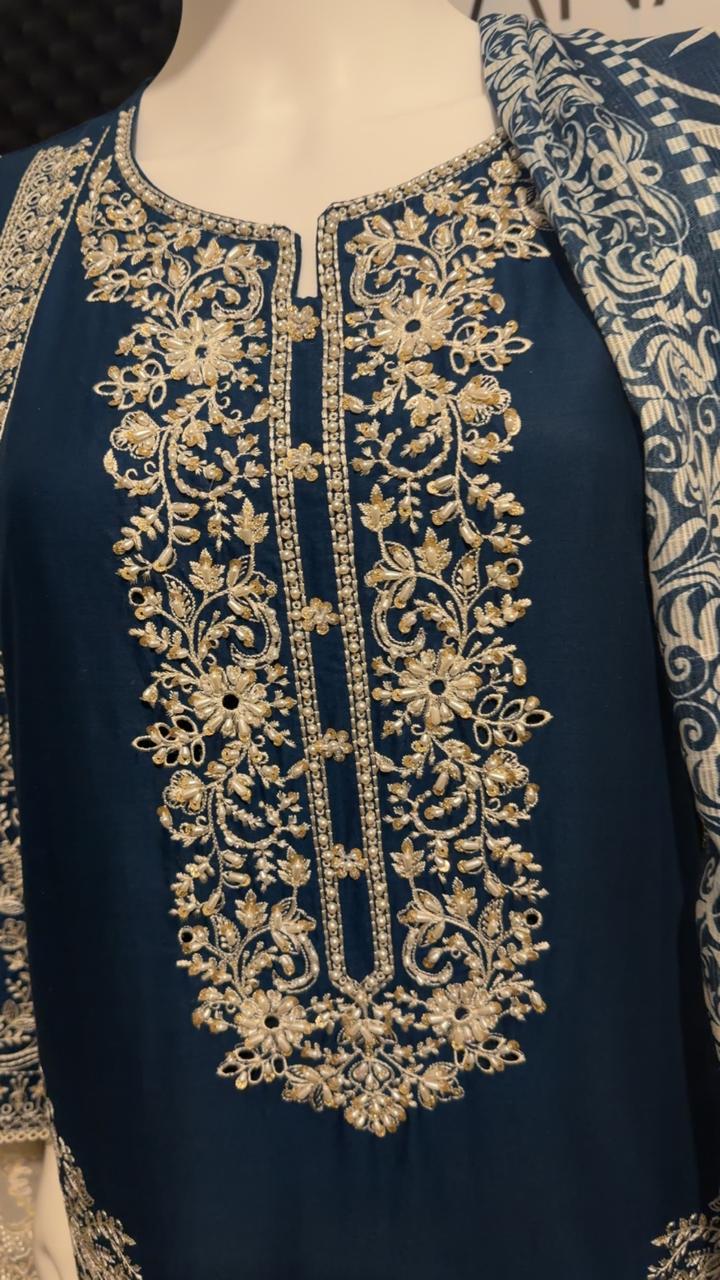 A26 - Elegant Zinc Lawn Suit