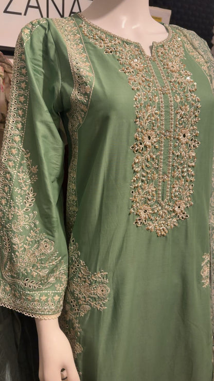 A30 - Refreshing Mint Lawn Suit