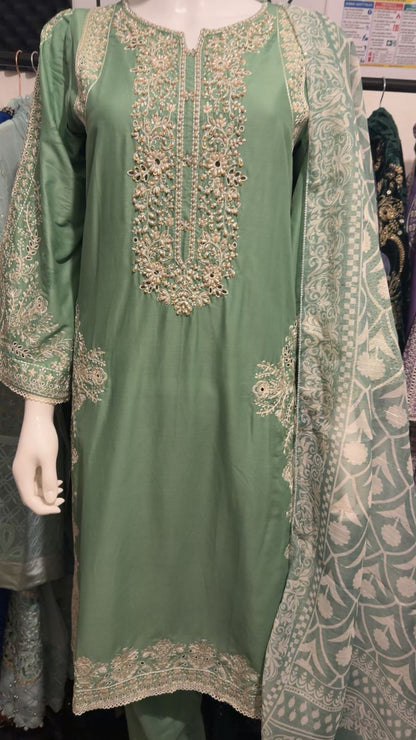 A30 - Refreshing Mint Lawn Suit