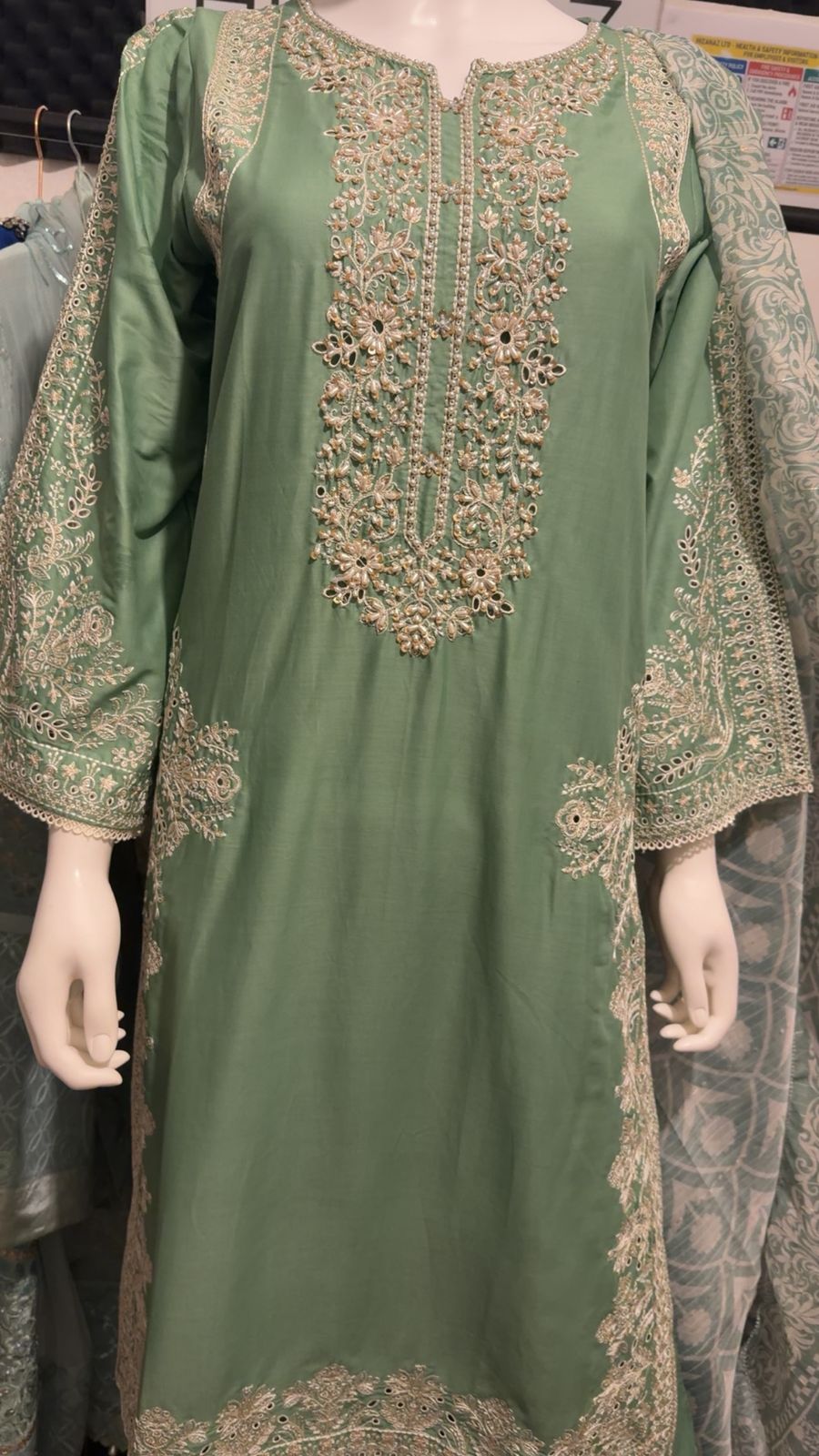 A30 - Refreshing Mint Lawn Suit