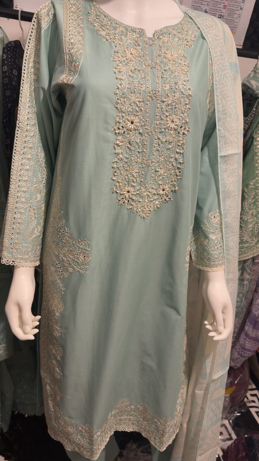 A31 - Rich Teal Lawn Suit