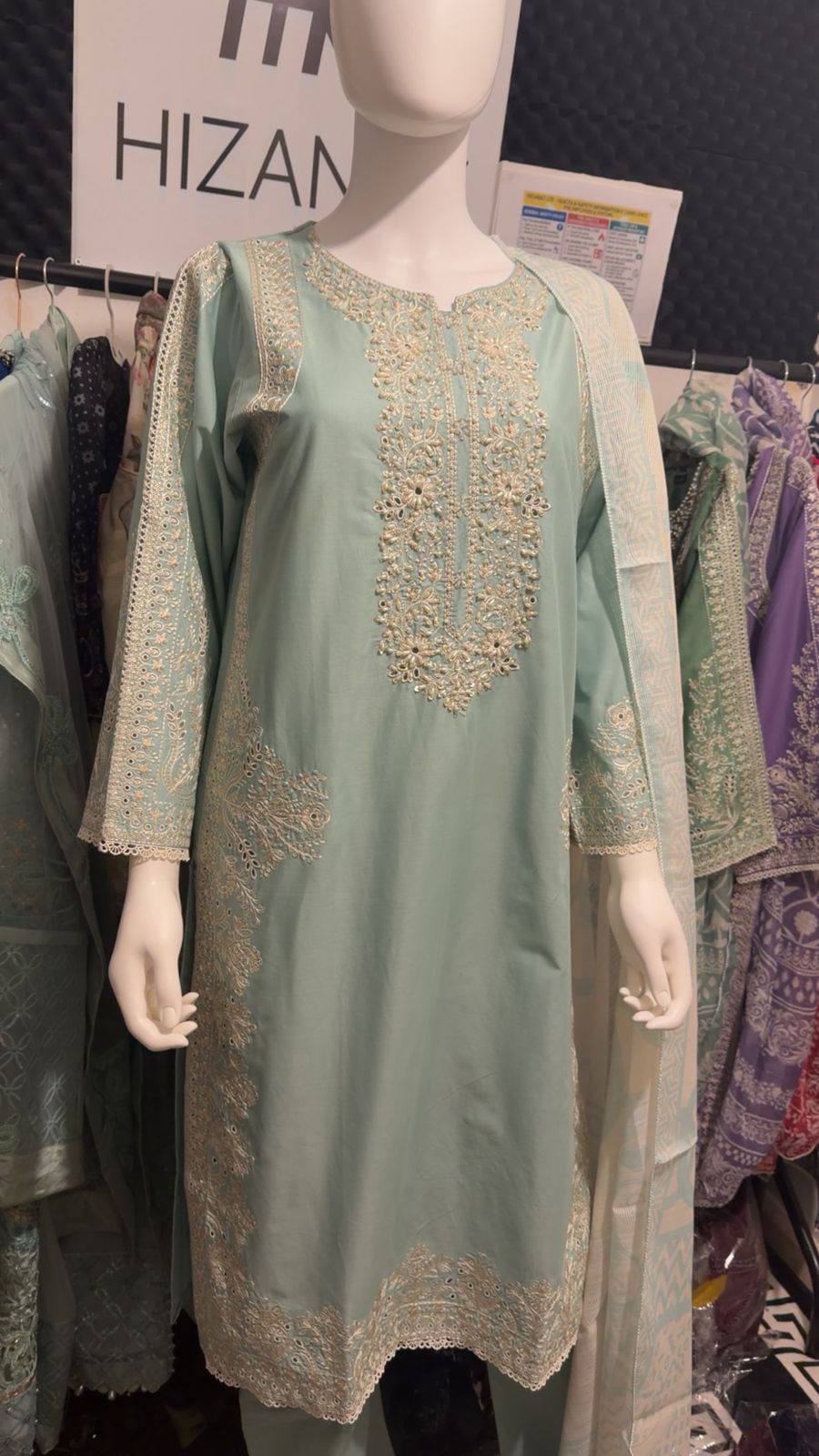 A31 - Rich Teal Lawn Suit