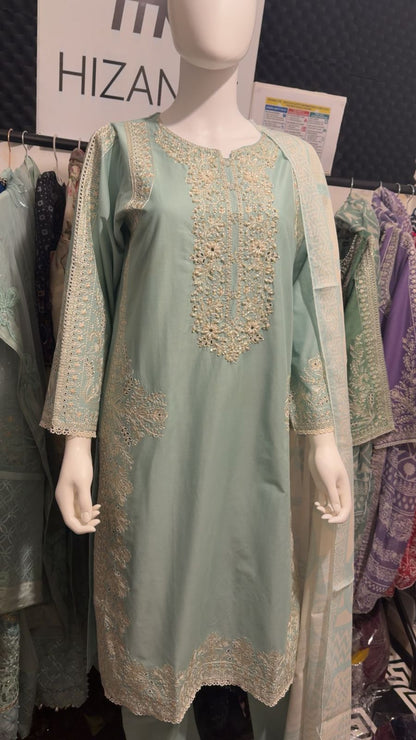 A31 - Rich Teal Lawn Suit
