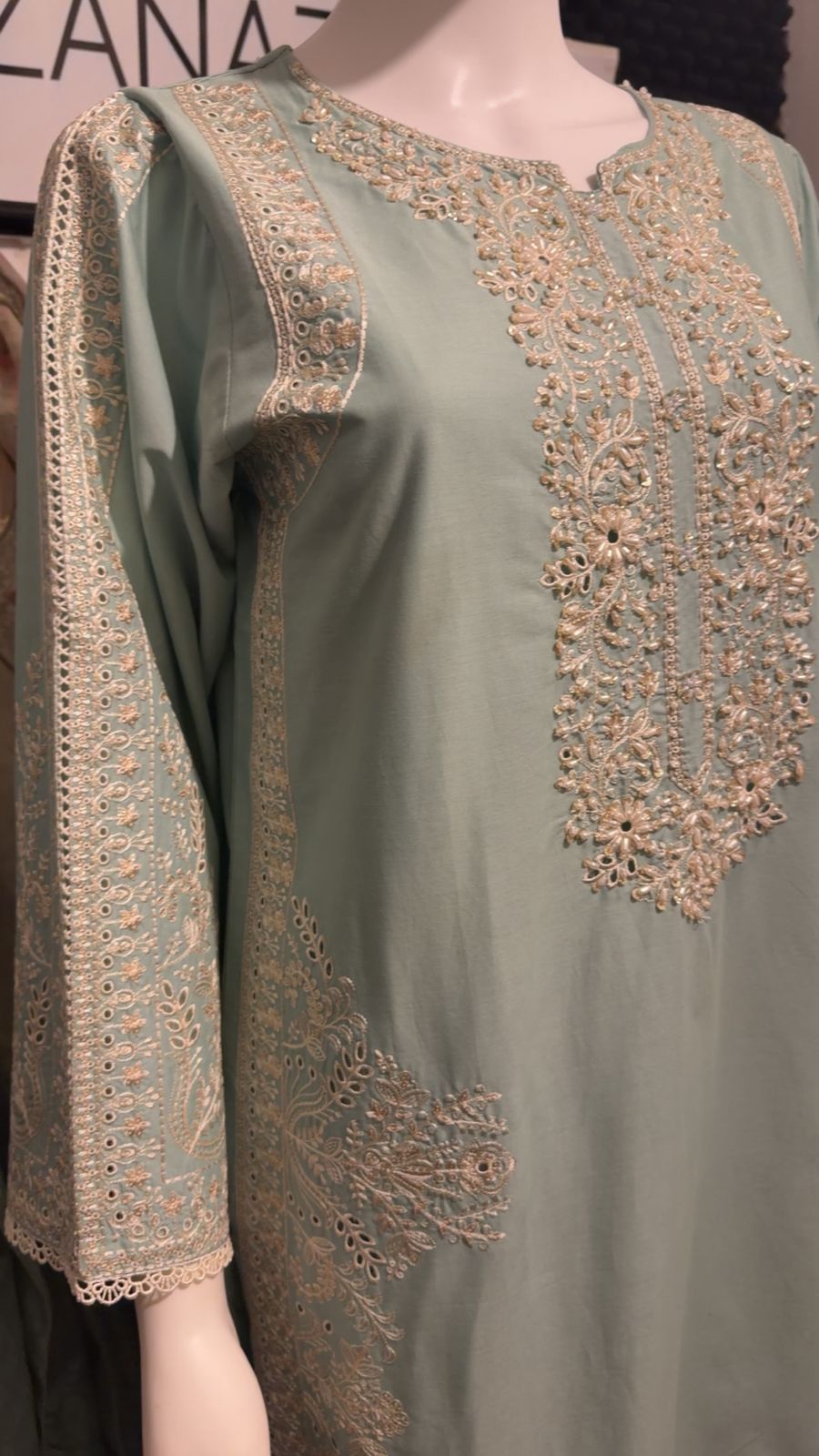A31 - Rich Teal Lawn Suit