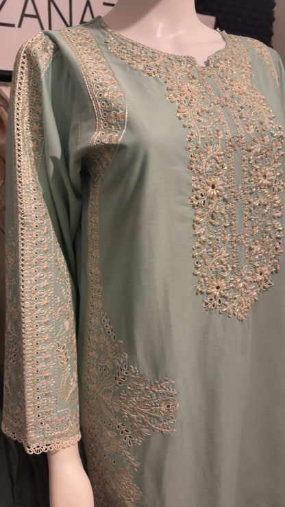 A31 - Rich Teal Lawn Suit