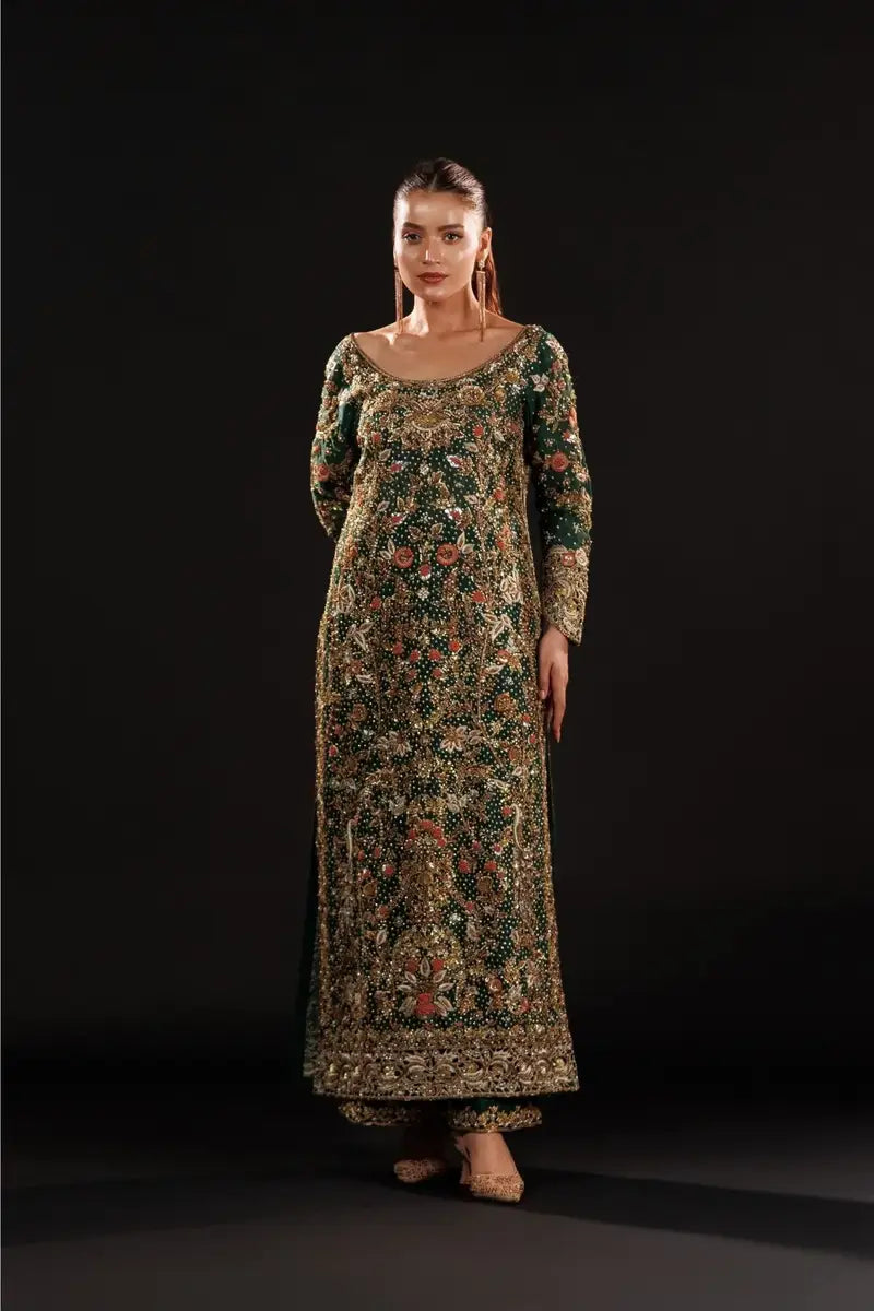 Silk Long Kameez Style Full Suit