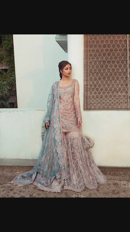 Tan Shirt & Gharara
