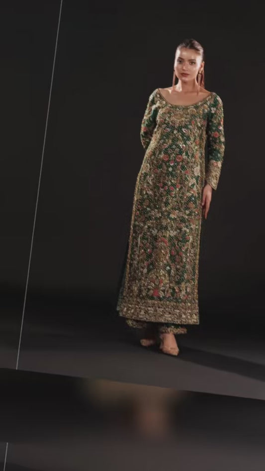 Silk Long Kameez Style Full Suit