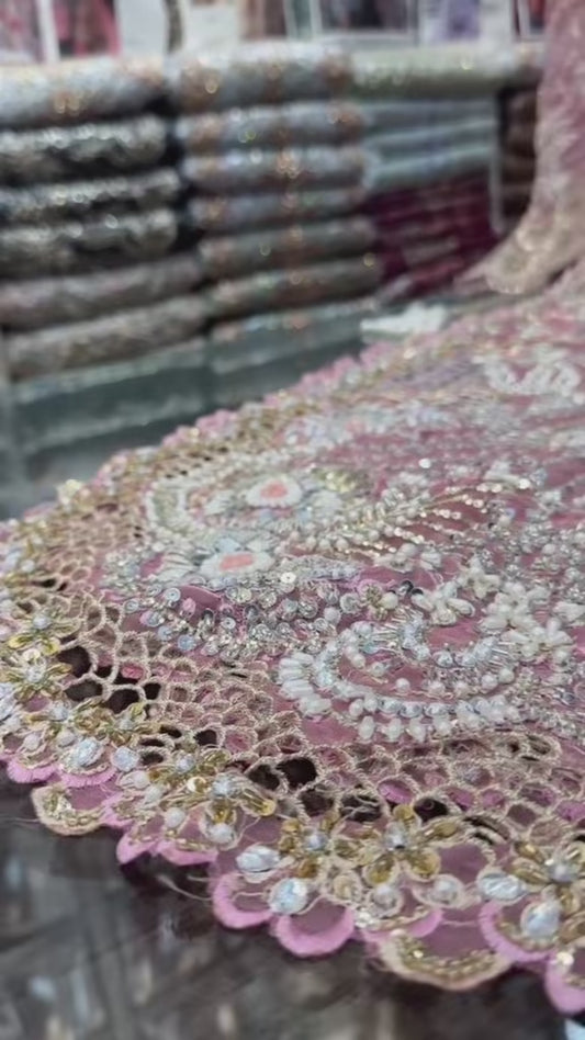 Nude Pink Long kameez with plazo