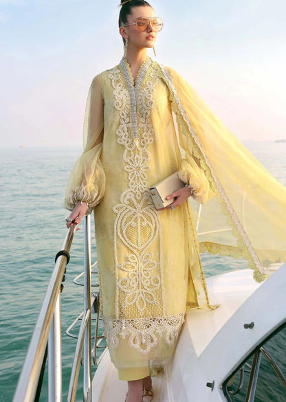 Saffron Glow Long Kameez (Inspired by Maria B.)